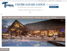 Tablet Screenshot of chobesafarilodge.net